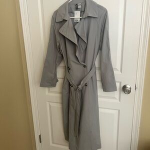 H&M Light Gray Women's Trench Coat